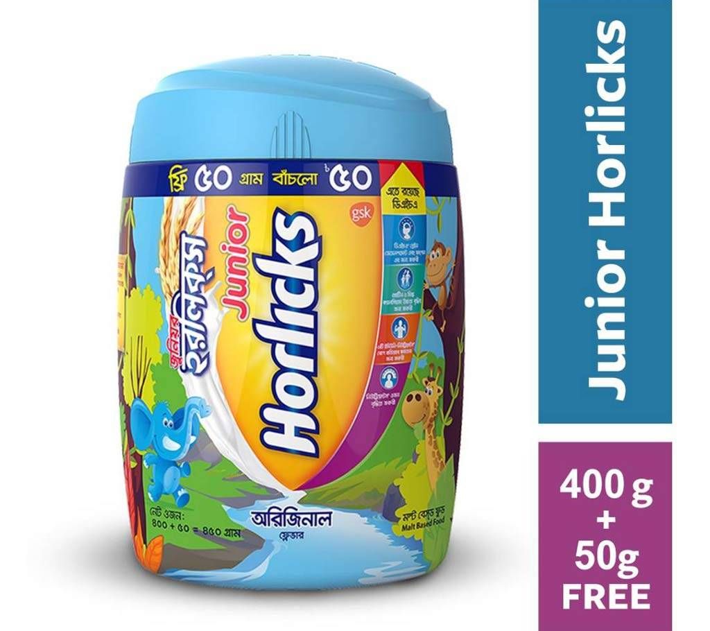 Junior Horlicks 400 gm Jar with 50gm free - BD 