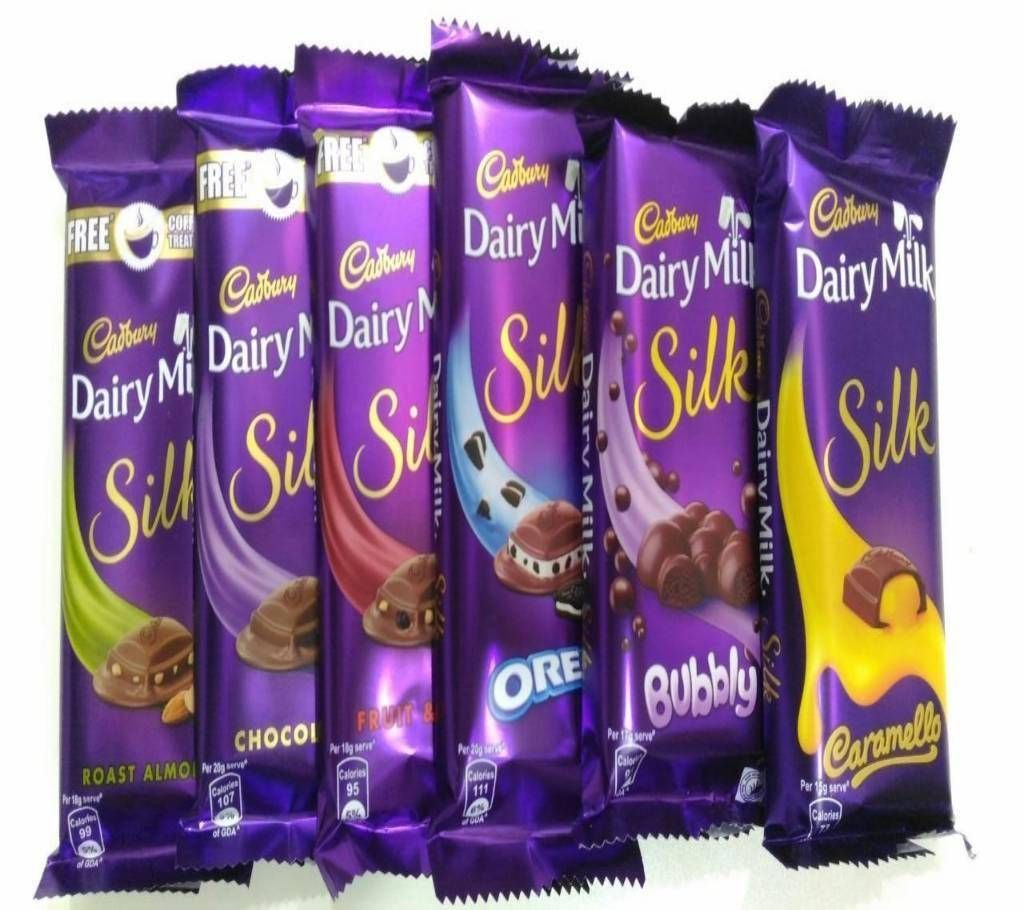 Cadbury Dairy Milk Silk Pack Of 6 Combo, 335gms