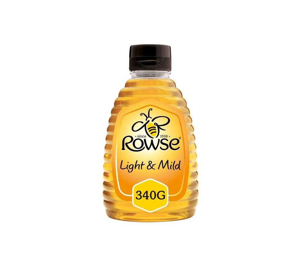 Rowse Light & Mild Squeezy Honey 340g UK
