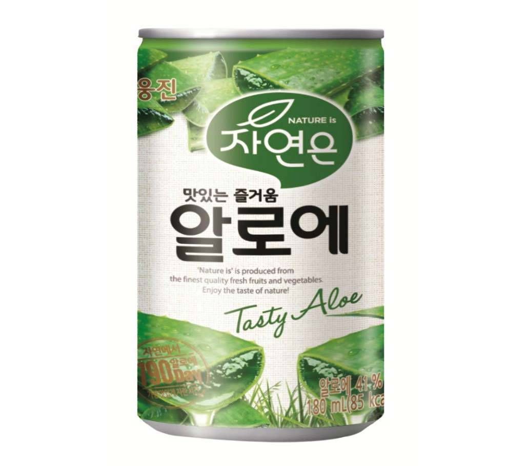 Woongjin Zaiyeonun Aloe Juice Can - 180ml (2 Cans)