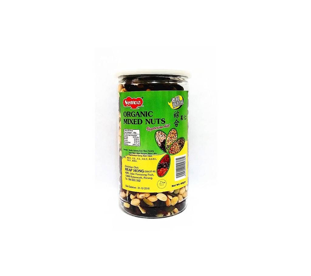 Nuttos Organic Mixed Nuts - 400 gm