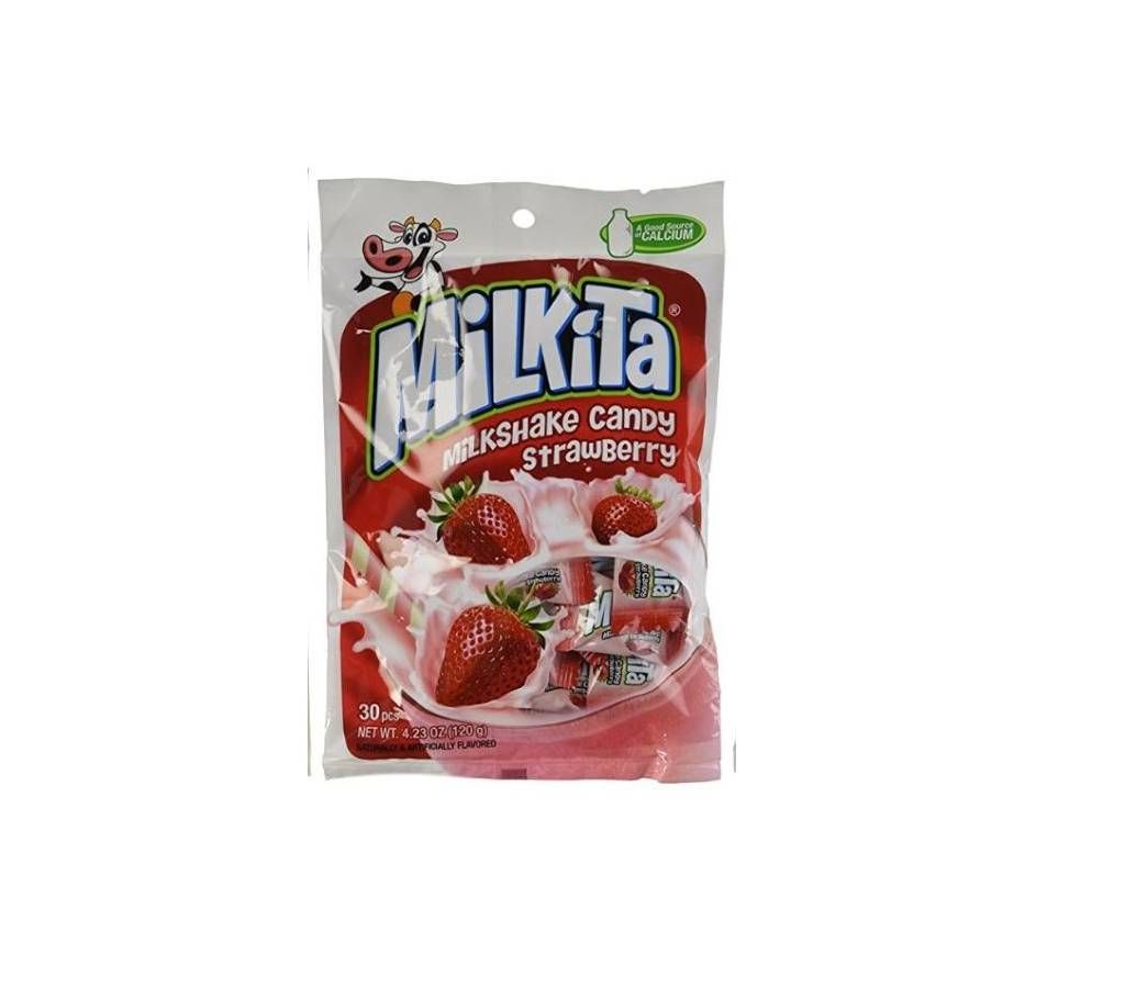 Milkita Strawbery Milk Candy 120gm Indonesia