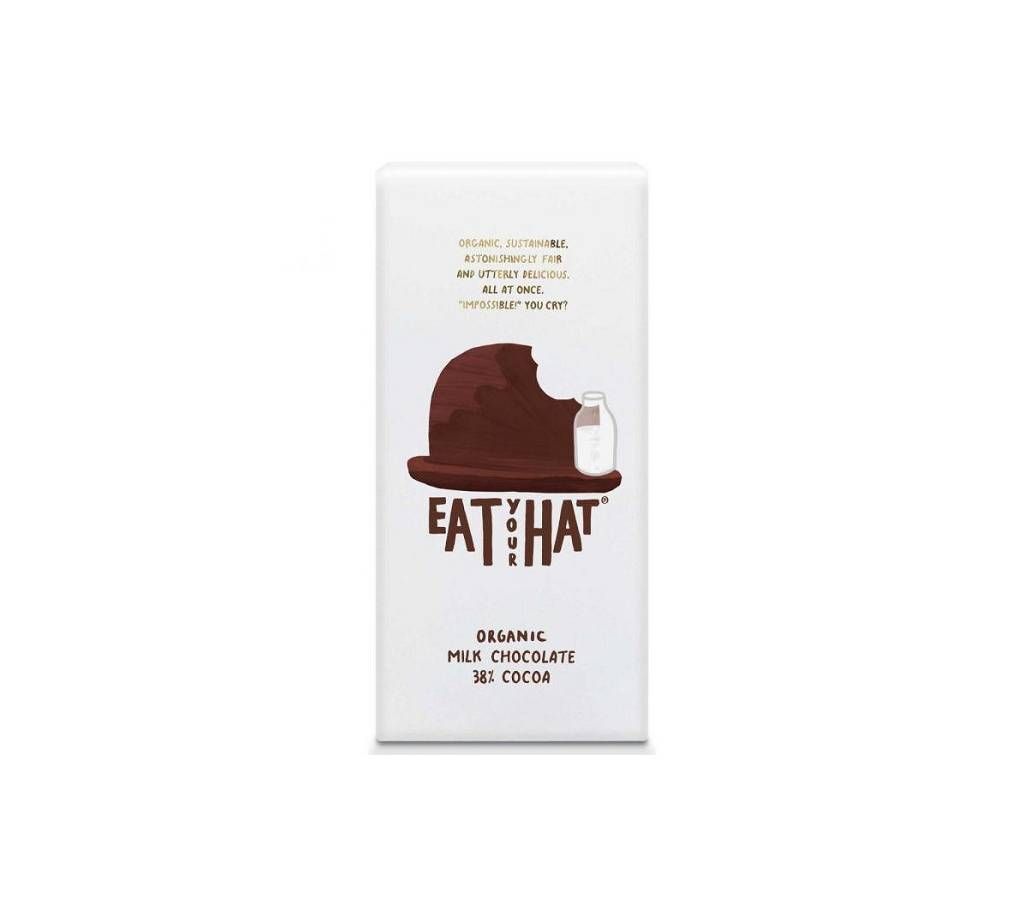 Eat Your Hat Organic 38% Dark Chocolate (91g) - UK 