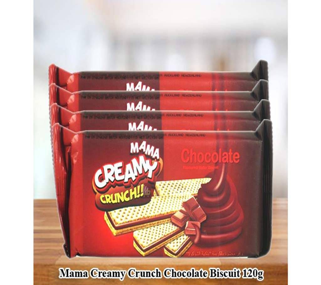Mama Creamy Crunch Chocolate Wafer -110gm 4Pack