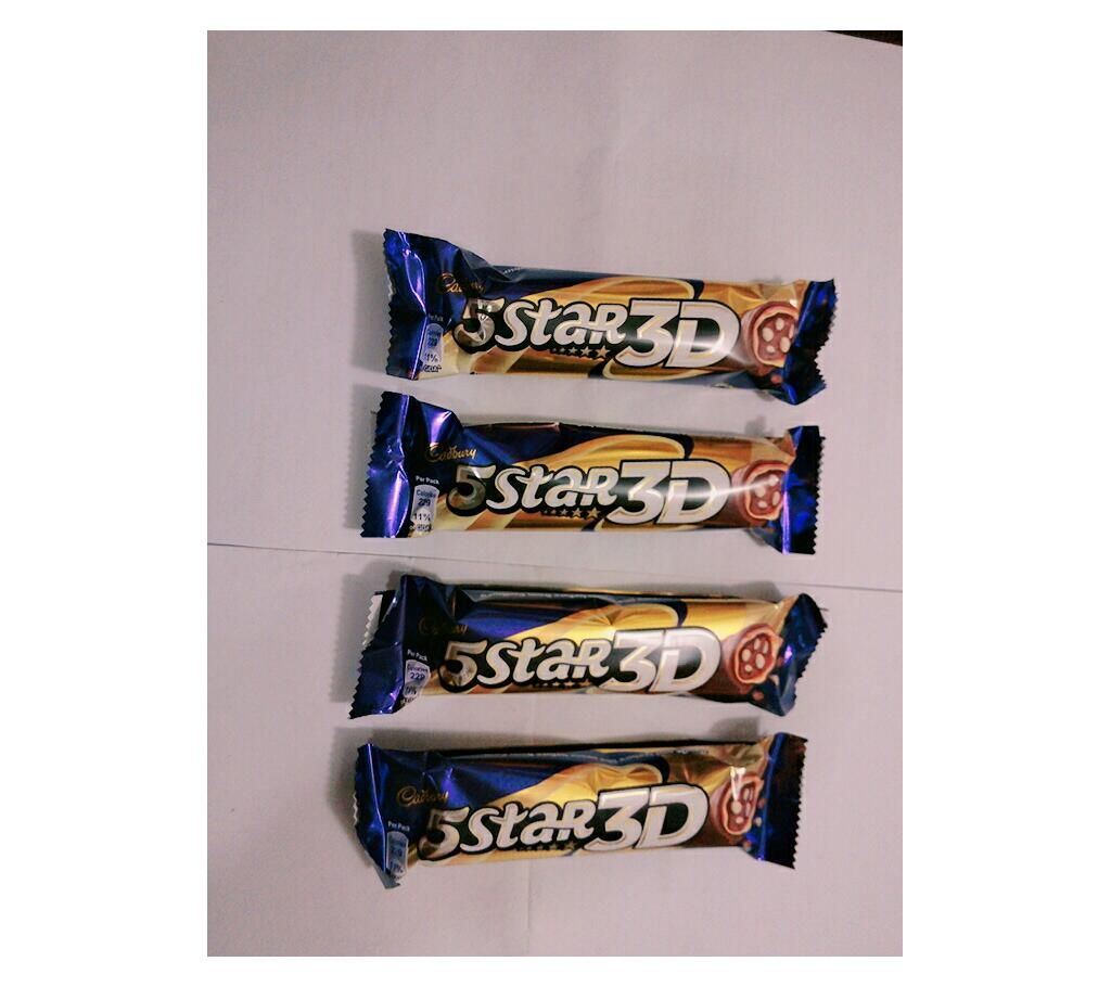 Cadbury 5 star 3D Chocolate - Indian - 1 pcs 