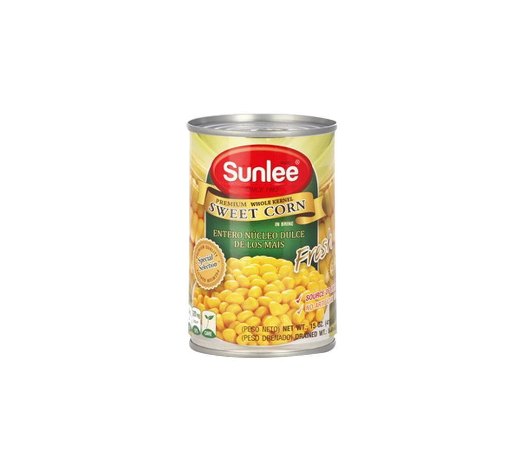 Sunlee Canned Whole Kernel Sweet Corn 410 gm Thailand