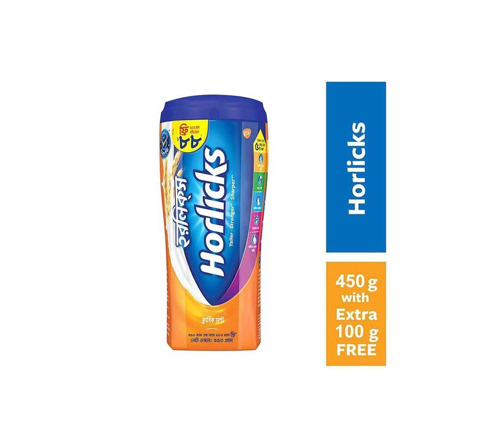 Horlicks 450g Jar with 100g Extra FREE