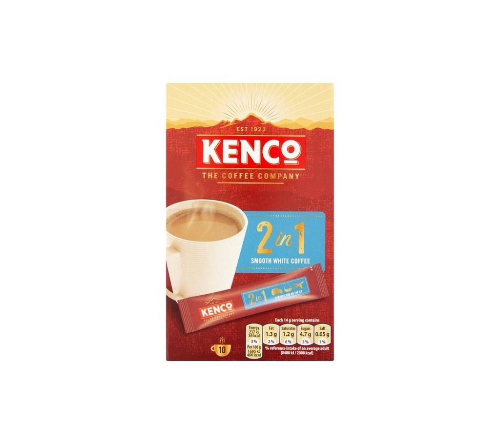 Kenco 2 in 1 Smooth White Instant Coffee Netherlands