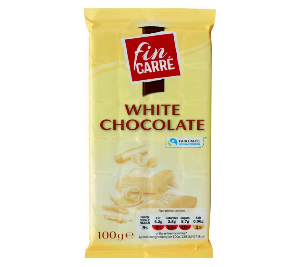 Fin Carre white chocolate - 100gm UK 