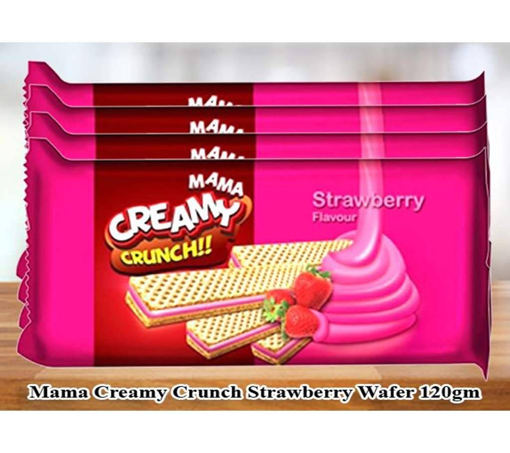Mama Creamy Crunch Strawberry 120g 4Pack