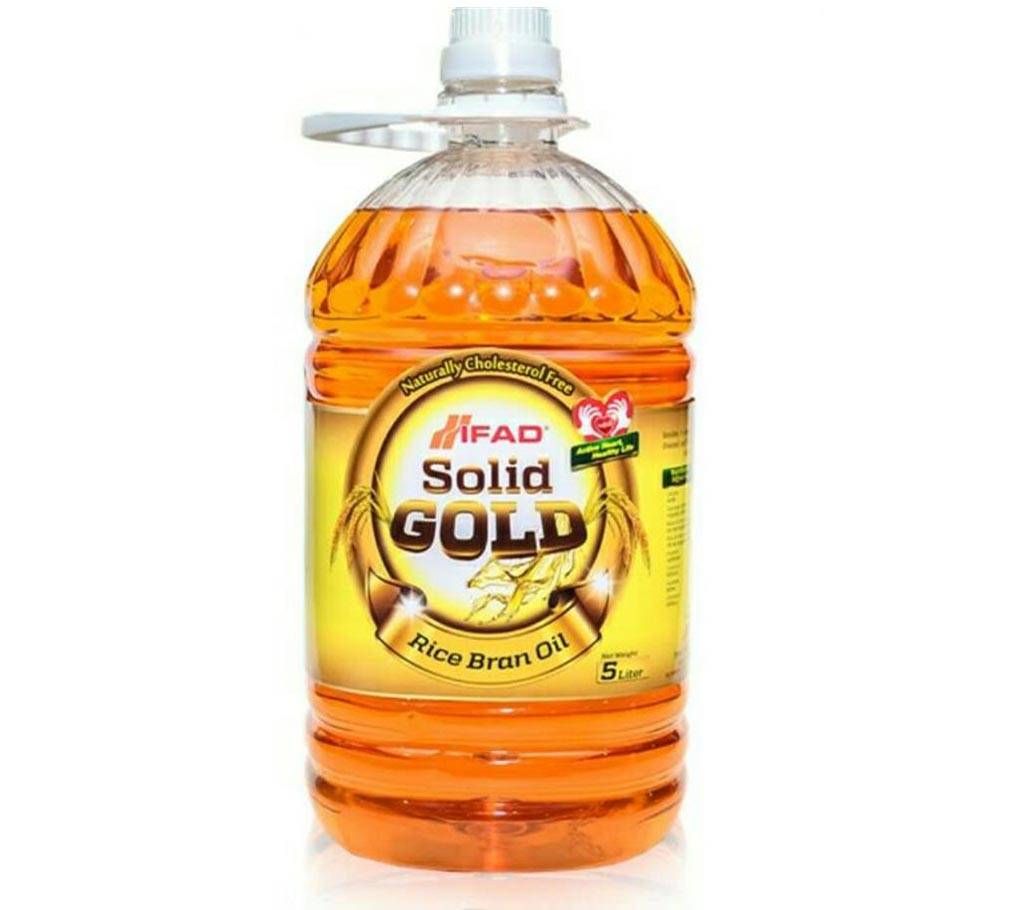 Ifad Solid Gold Rice Bran Oil 5L