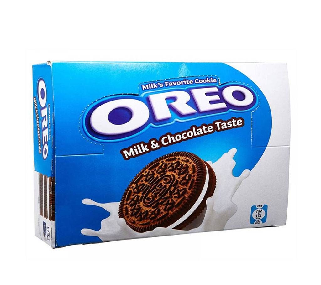OREO Chocolate Flavored Milk Cookie Family Pac (16 x 38g) 
