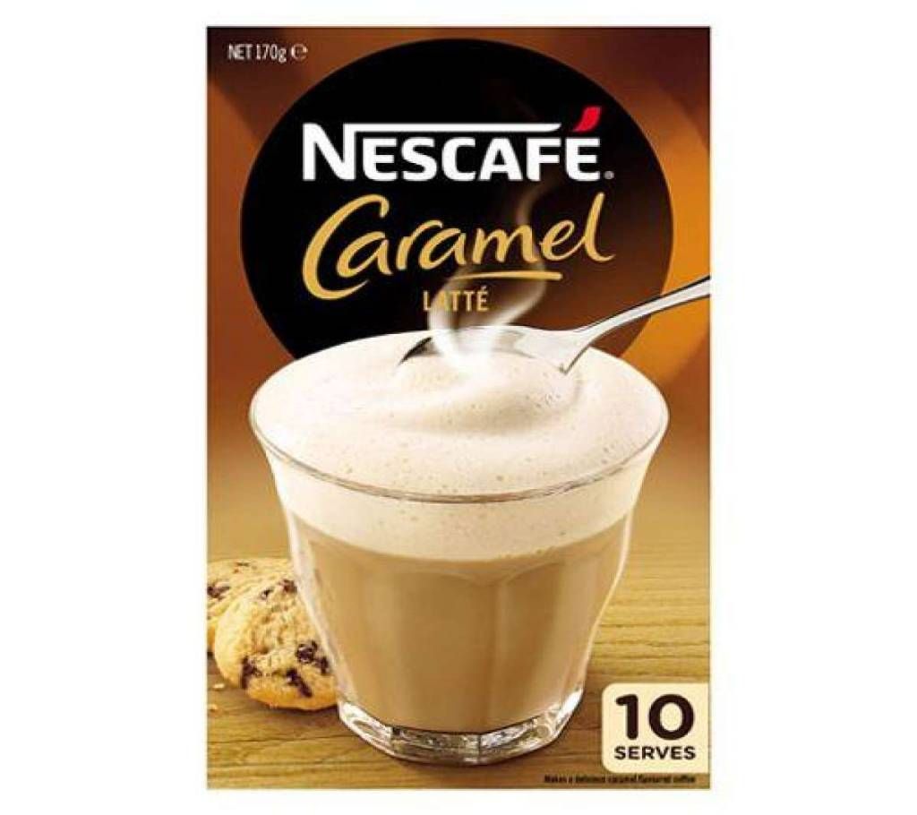 Nescafe Coffee Sachets Caramel Latte - 10 pack