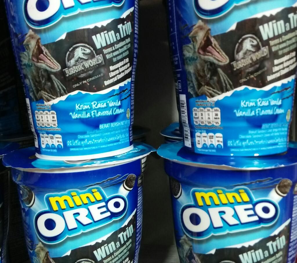 mini orio biscuits 100gm 1 box. made Thailand.