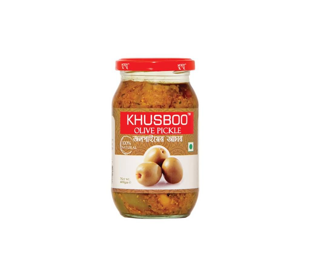 KHUSBOO Premium Olive Pickle 400 gm BD