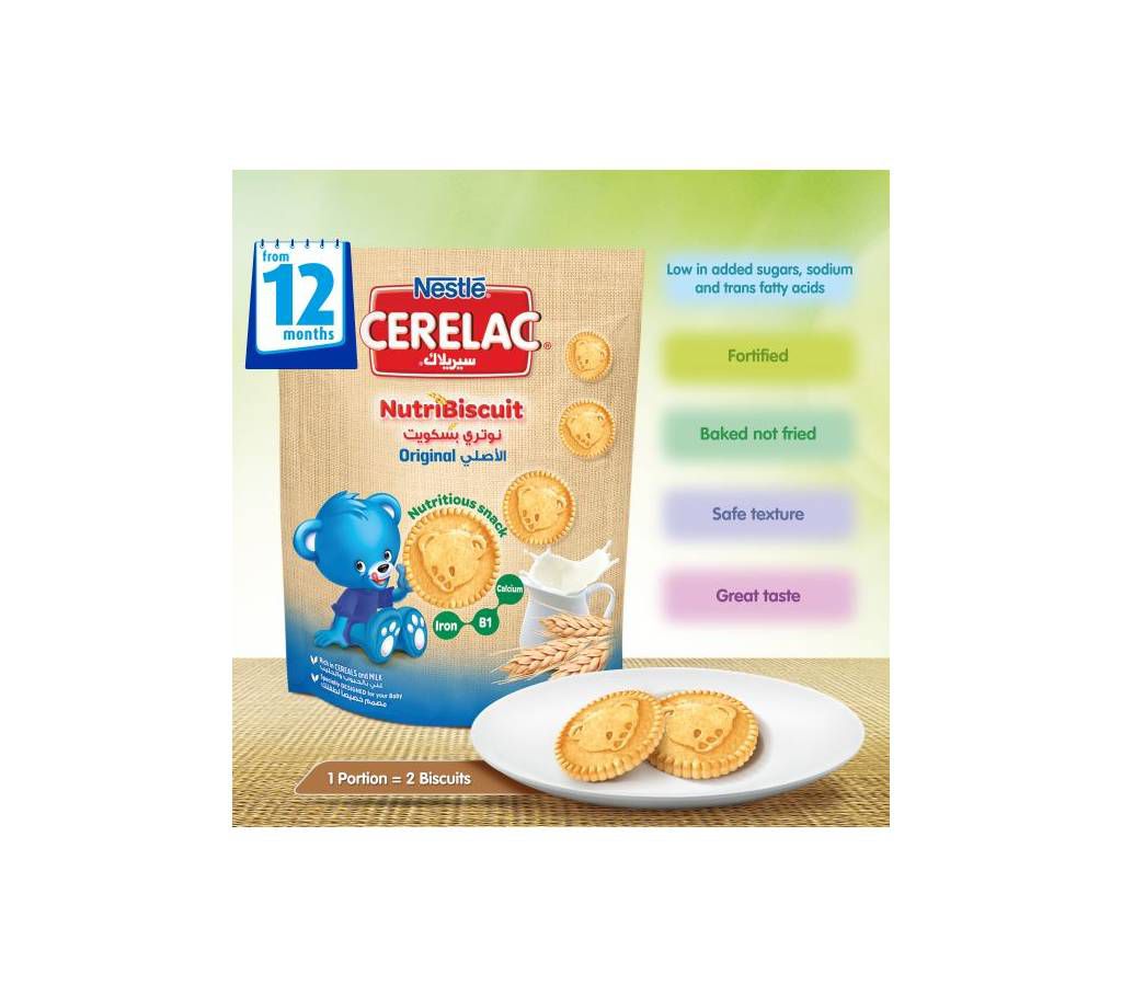 Nestle Cerelac Nutri Biscuit Original - 180g