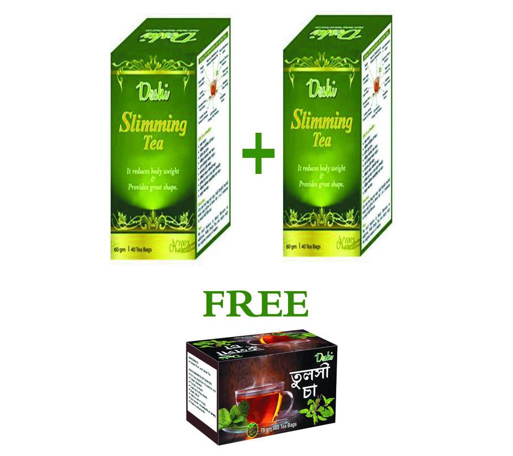 Slimming Tea (2 Combo Packs) Tulshi Tea Free BD