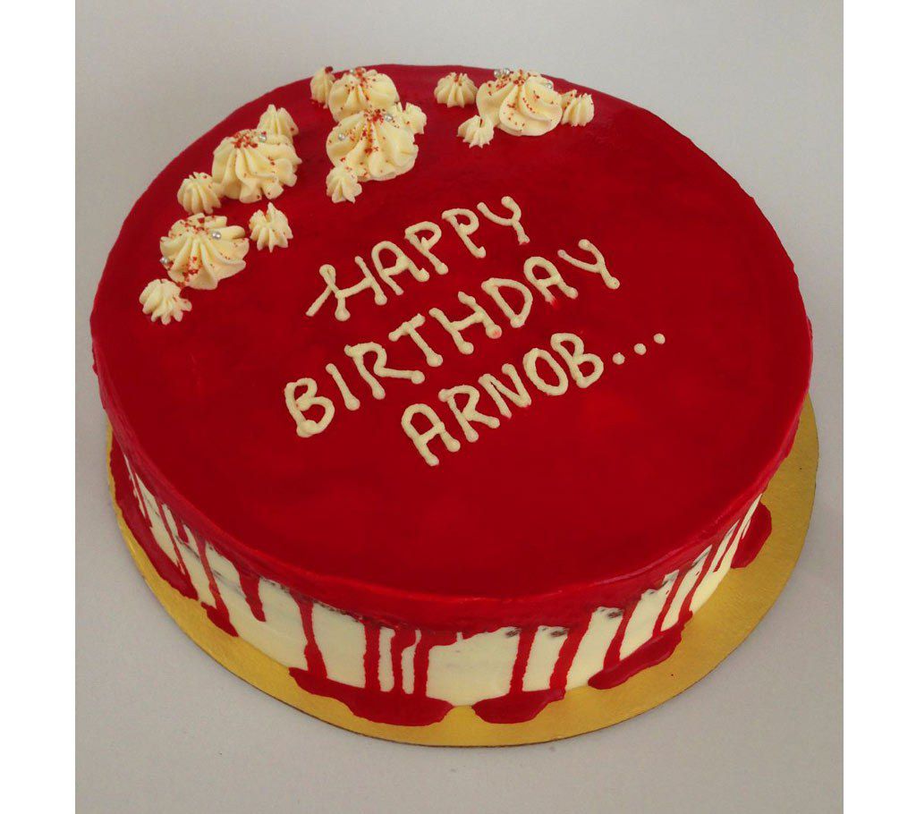 Red Velvet Dripping Glaze Cake - 3 kg