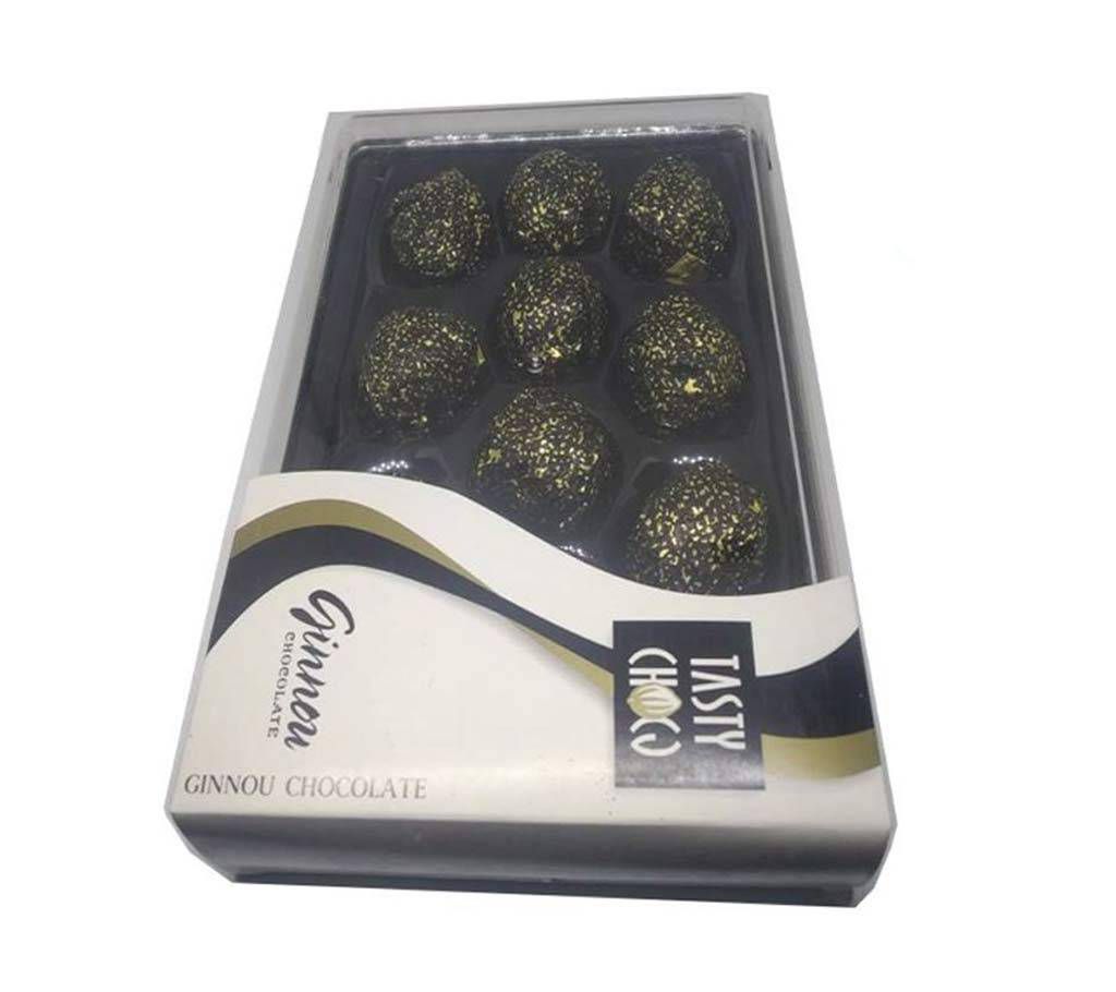 Ginnou chocolate Black Box-China-1Box=10Pcs X 12.8Grm=128Grm