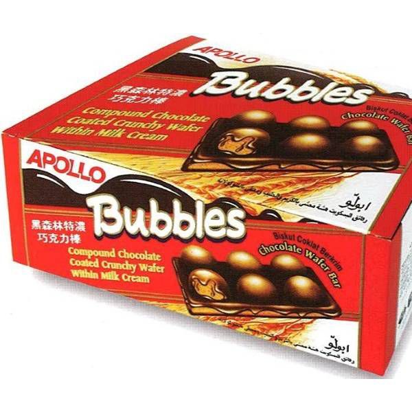 Bubbles Chocolate Wafer Bar-24pc