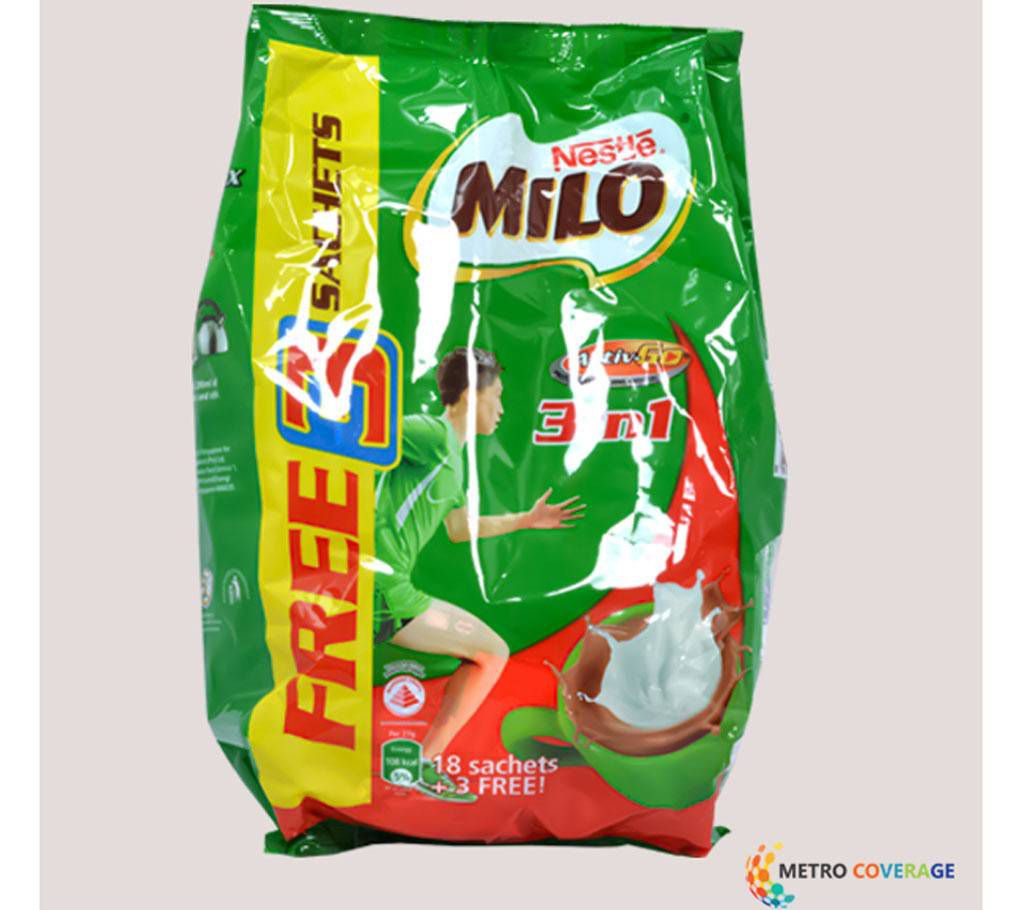 Nescafe Milo 3 In 1 18+3 Sticks 12×36(gm)