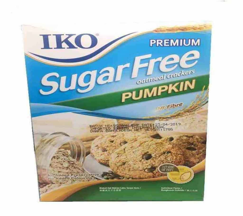 IKO Sugar Free Pumpkin Oatmeal Crackers – 178g