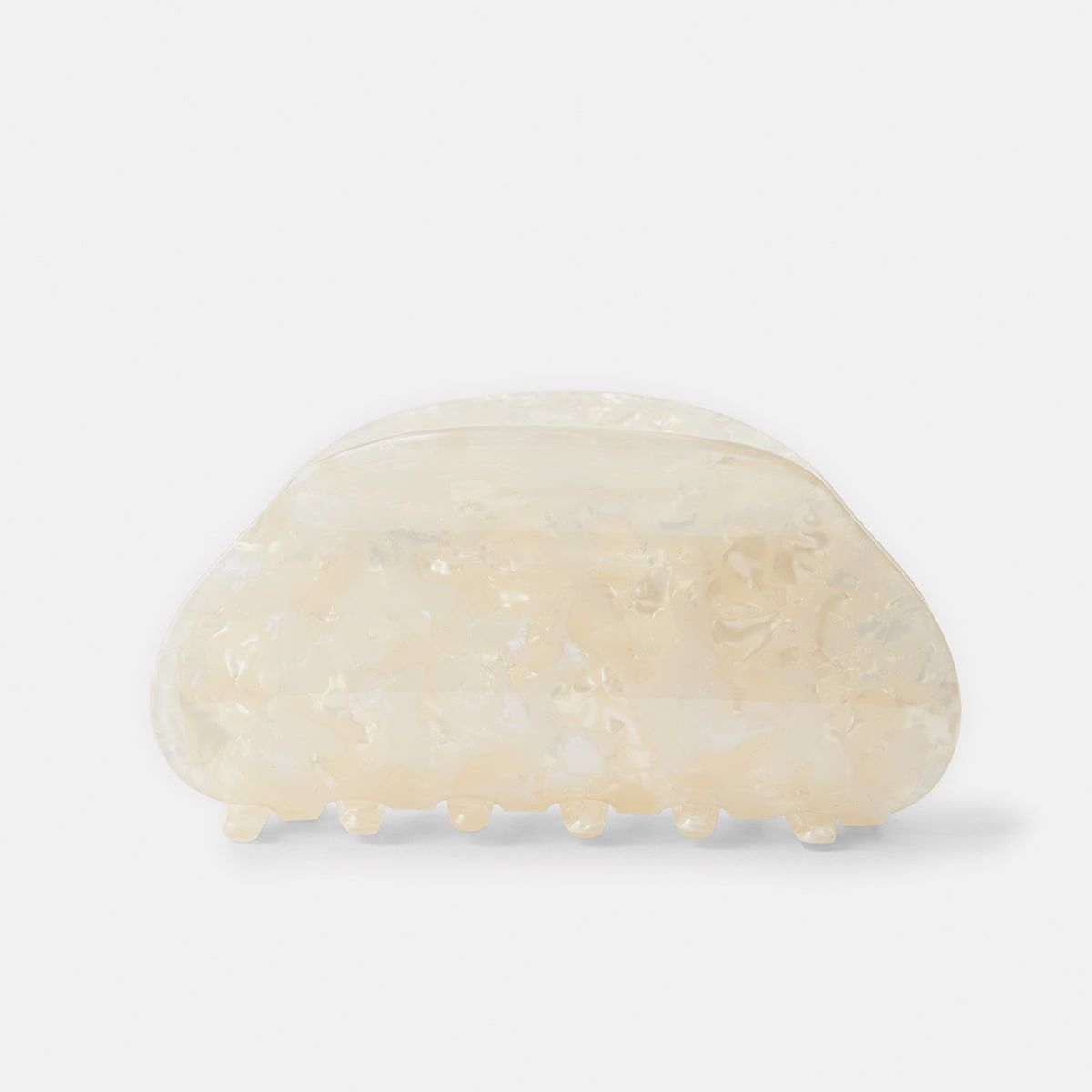 Half Moon Claw Hair Clip - Pearl