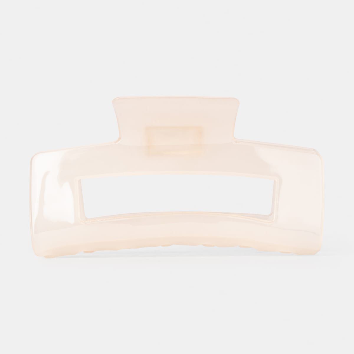 Rectangle Claw Clip - Milk