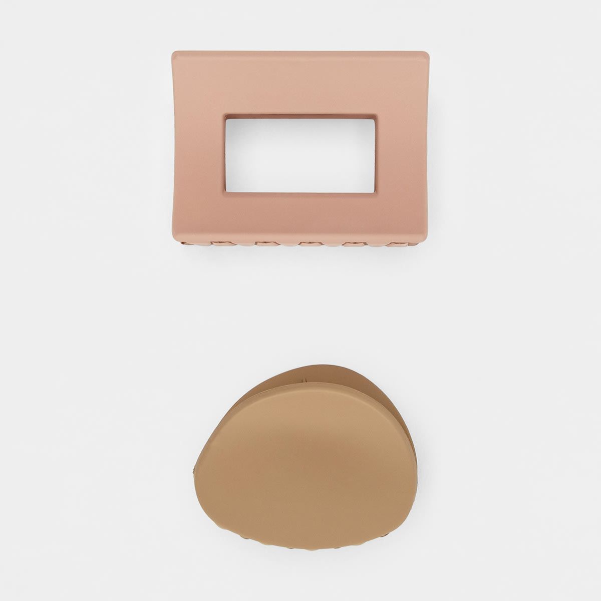 2 Pack Matte Claw Clips - Pink