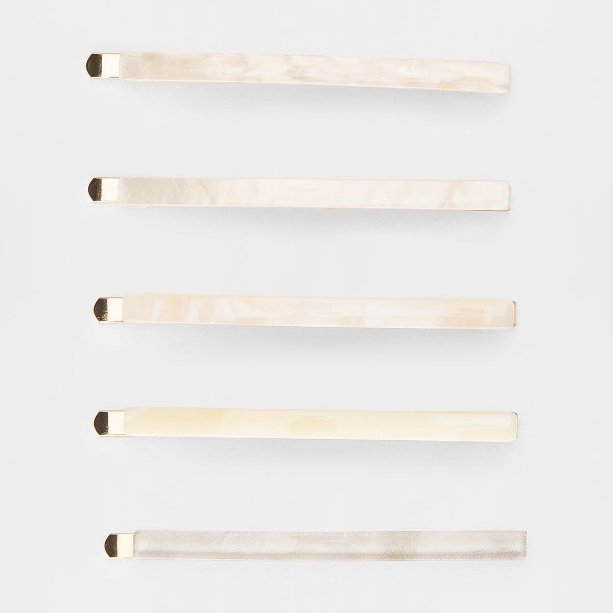 5 Pack Slide Clips - Pearl and Tort