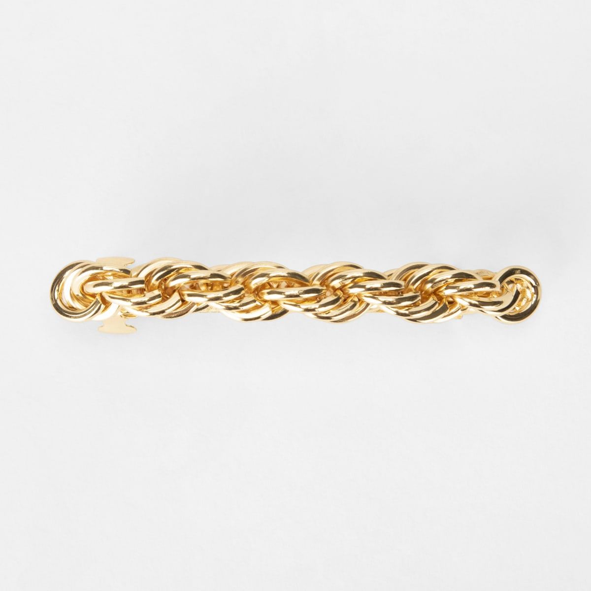 Twist Barrette Hair Clip - Gold Look