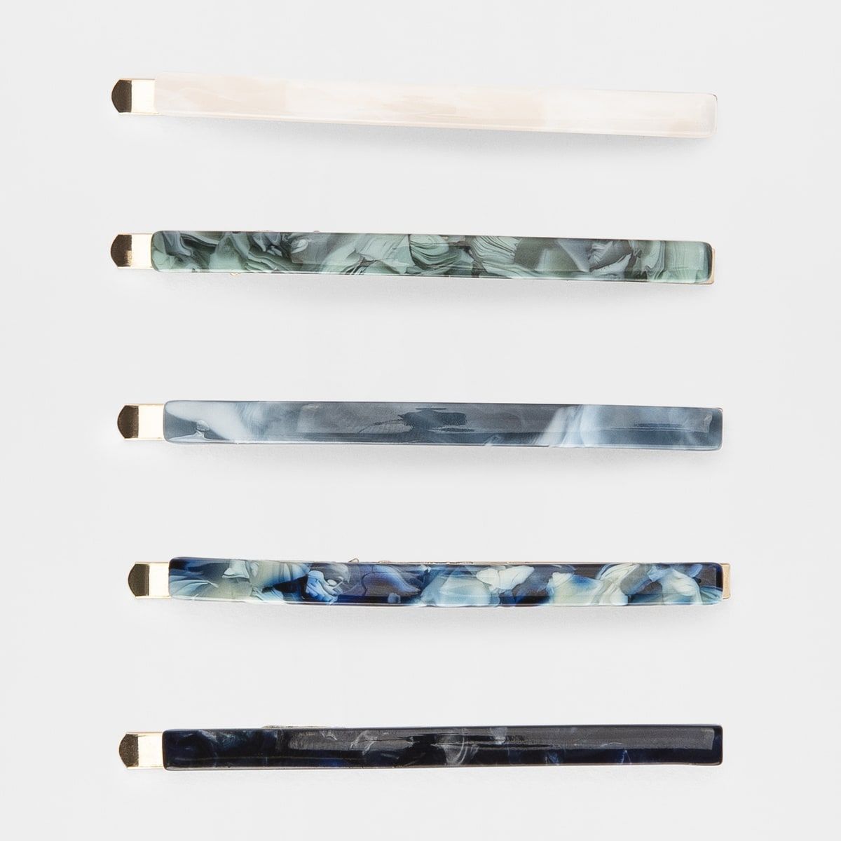 5 Pack Slide Clips - Blue and Tort