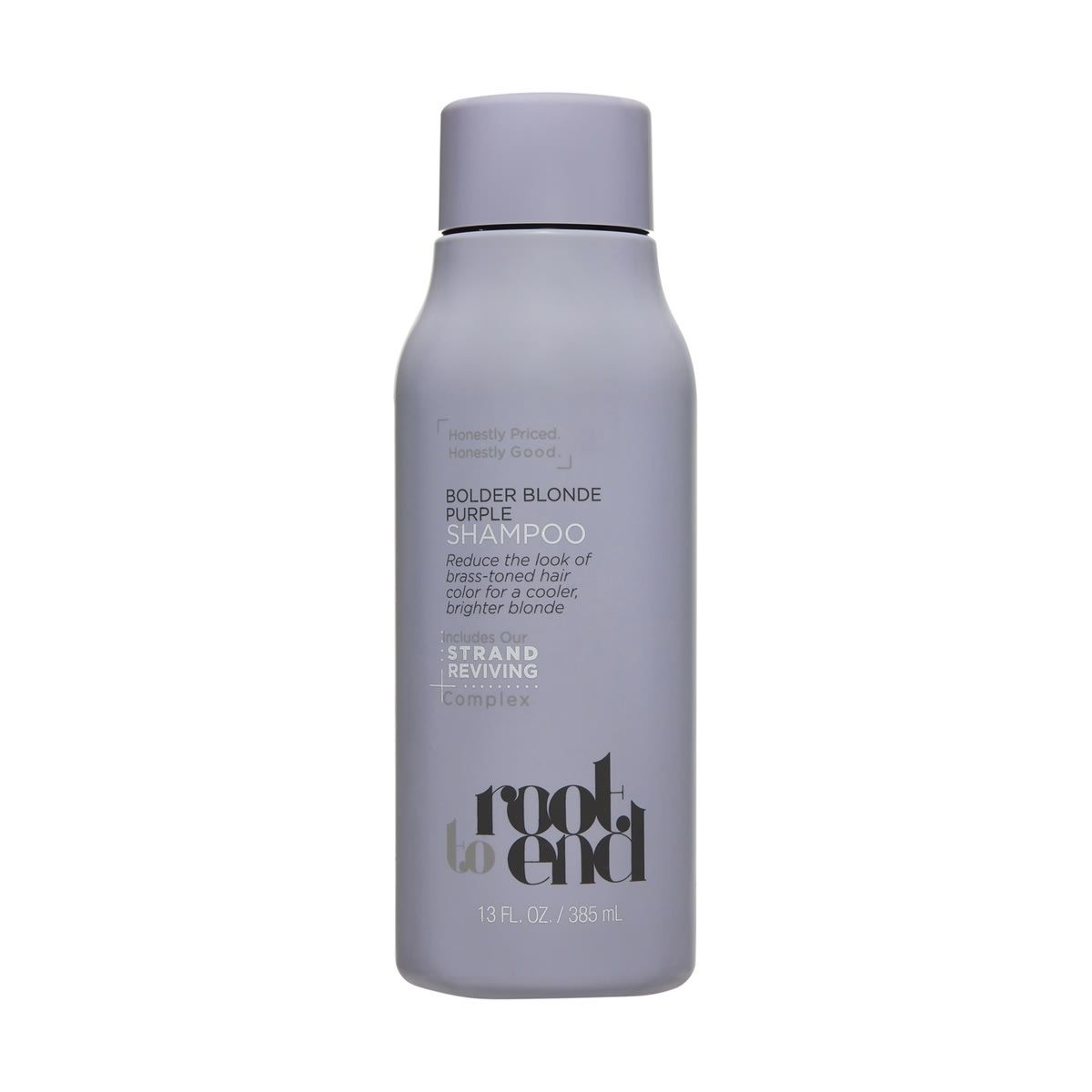 Root to End Bolder Blonde Purple Shampoo 385ml - Amino Acid Strand Reviving Complex