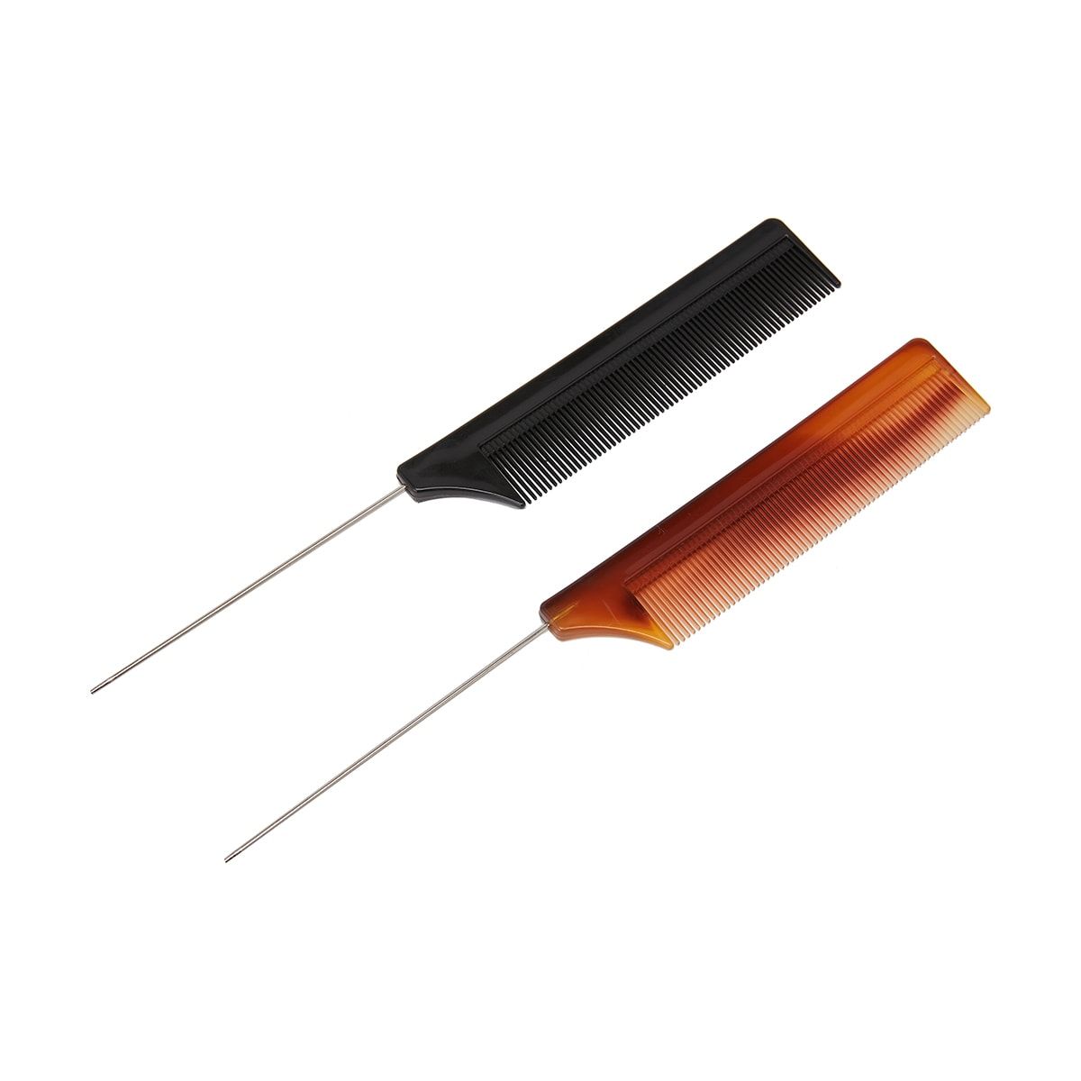 2 Pack Metal Tail Hair Combs
