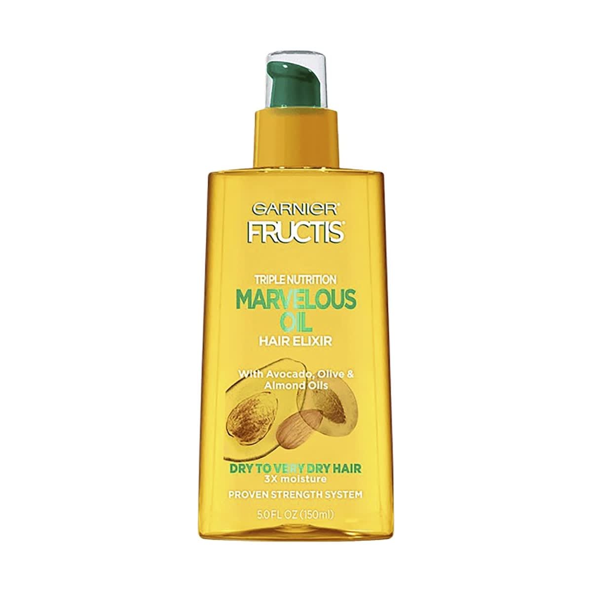 Garnier Fructis Triple Nutrition Marvelous Oil Hair Elixir 150ml - Avocado, Olive and Almond Oils