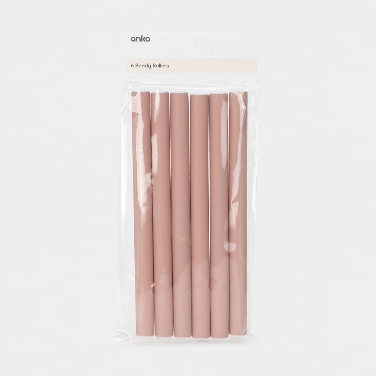 6 Pack Bendy Rollers - Pink