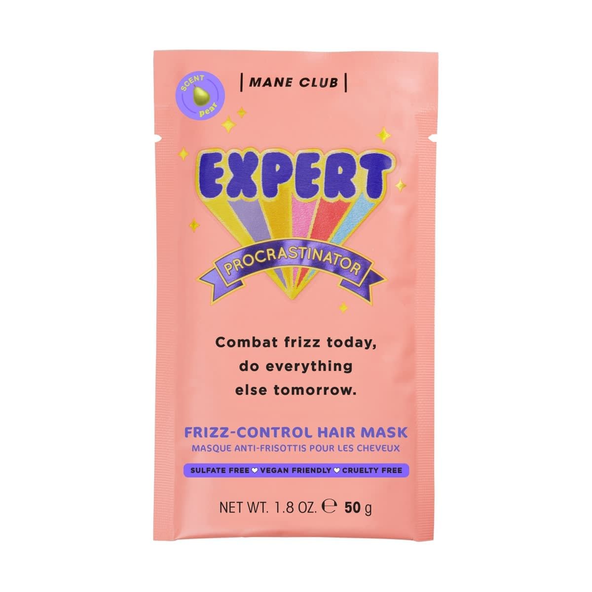 Mane Club Expert Procrastinator Frizz-Control Hair Mask 50g - Pear Scent