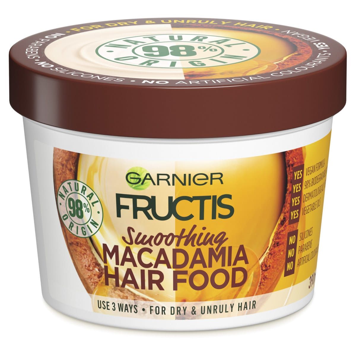 Garnier Fructis Smoothing Macadamia Hair Food 390ml