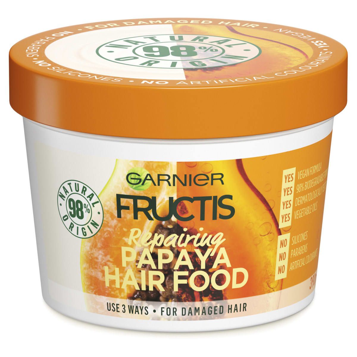 Garnier Fructis Repairing Papaya Hair Food 390ml