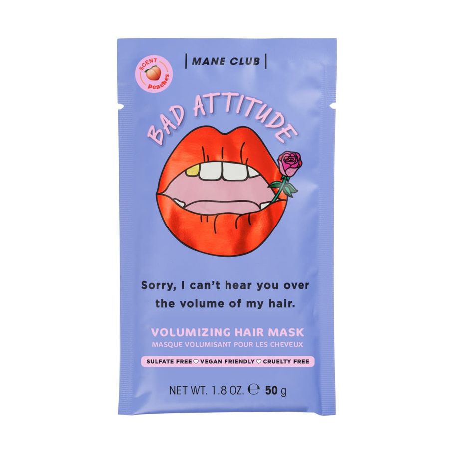 Mane Club Bad Attitude Volumizing Hair Mask 50g - Peaches Scent