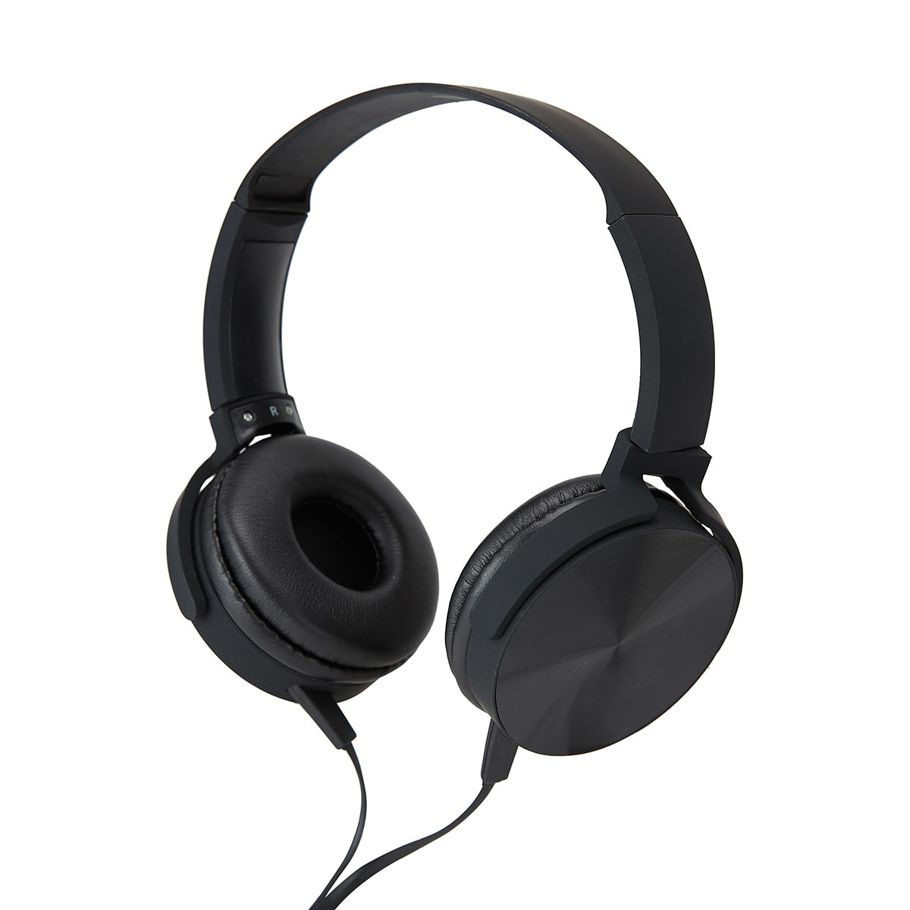 On-Ear Wired Headphones - Black