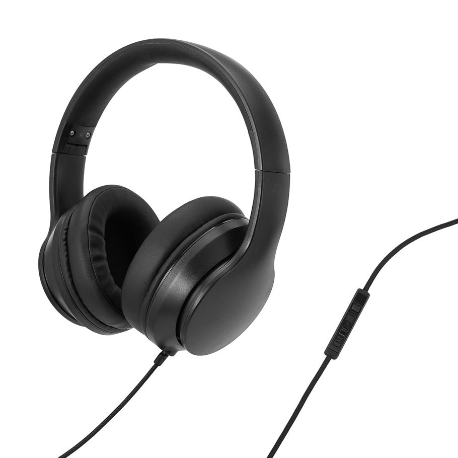 Over-Ear Wired Headphones - Black