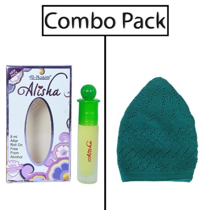 Combo of Al- Nuaim Alisha Attar and Green Tupi