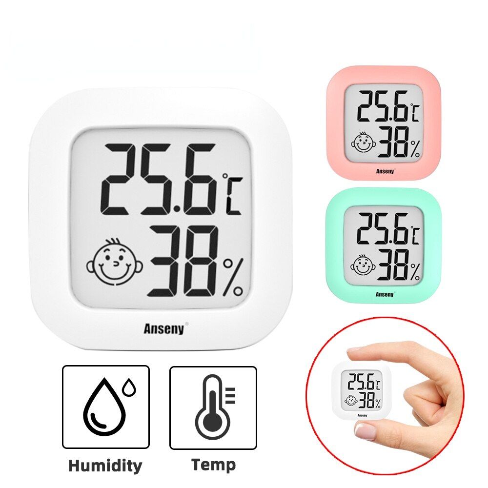 Mini Digital Thermometer Tature Measurement Lcd Hygrometer Household Indoor Thermometer Humidity Monitor Instrumentation