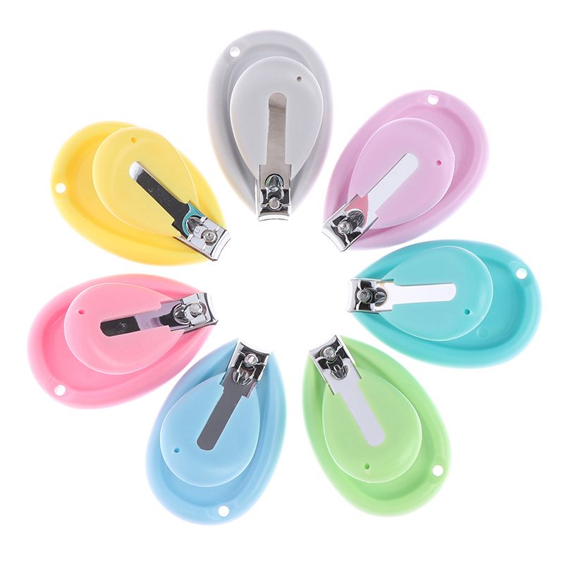 1Pc Baby nail clipper safety cutter toddler infant scissor random color