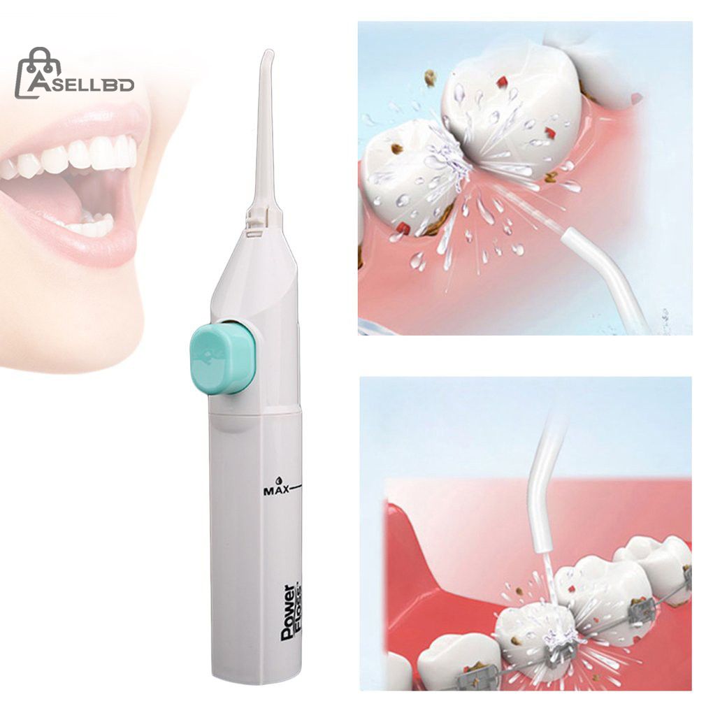 Oral Dental Water Power Floss Pick Teeth Cleaning-white