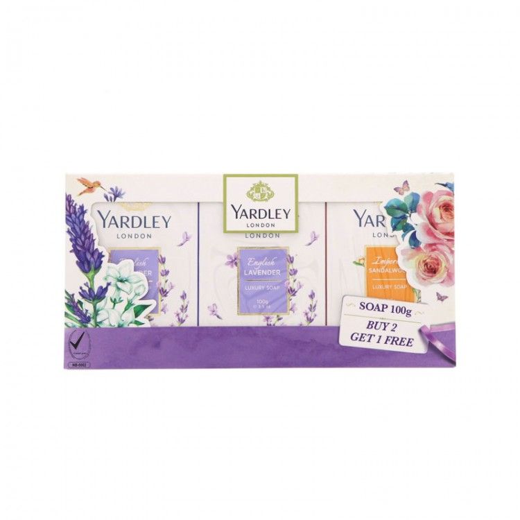Yardley London Luxury Soap Buy 2 Get 1 Free (100gm)