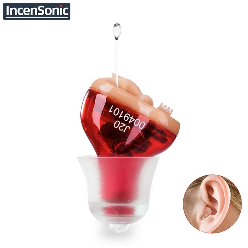 Hearing Aids for Deafness/Elderly Adjustable J20 Micro Wireless Mini Size Invisible Ear Sound Amplifier Drop Shipping J20-blue-L