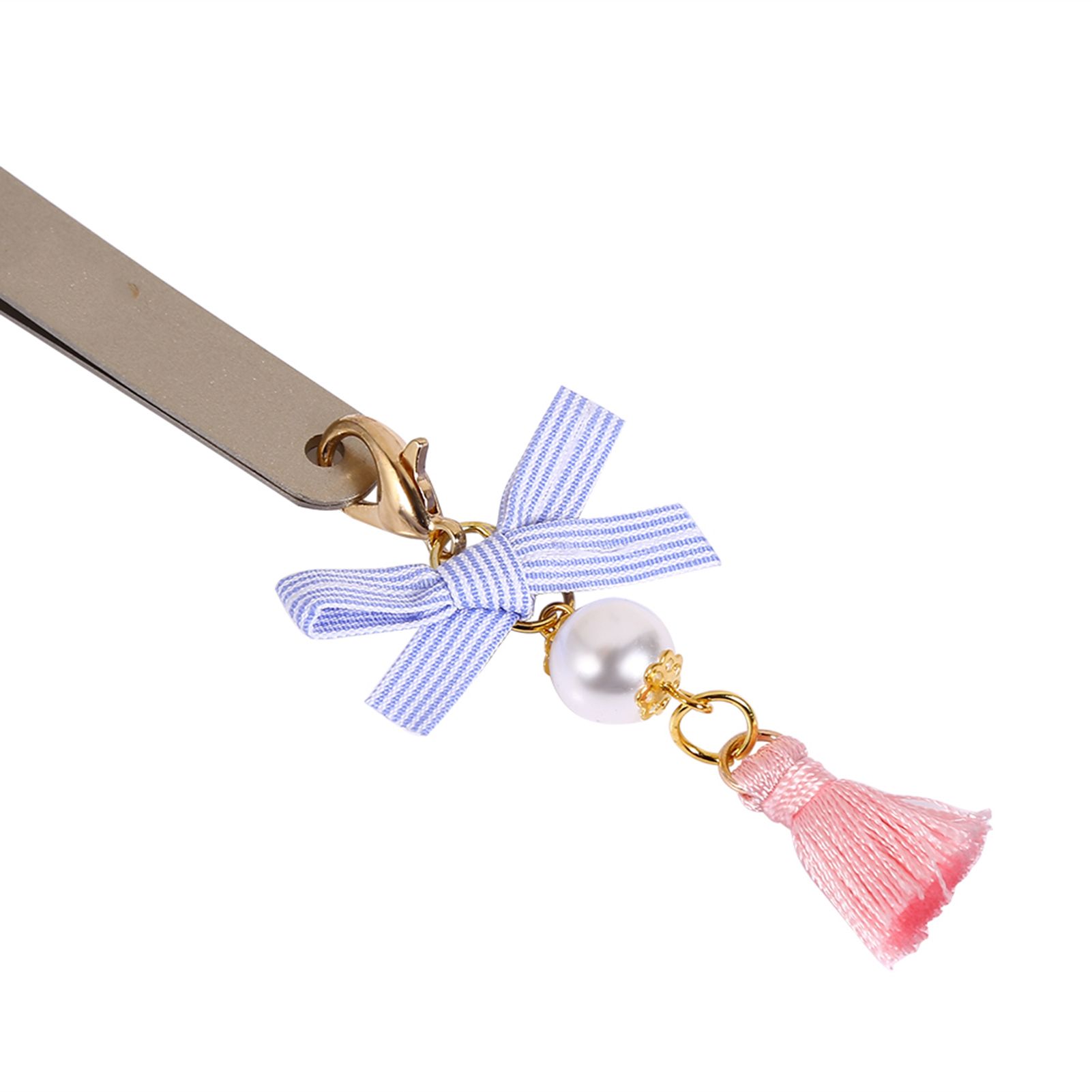 2 Styles Makeup Eyelash Tweezers Stainless Steel False Extension Tool with Bowknot