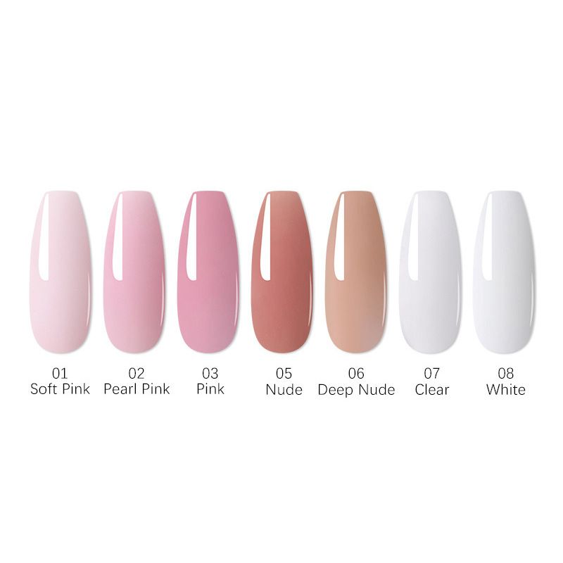 Lanmuiar 3PCS Set Poly Nail Gel Set Quick Extension Nail Kit Gel Builder Polygels Set For Nails Nail Tool Kit